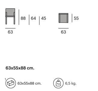 Стул из ротанга с подлокотниками Pilma Baliout &amp ARCH-00015837