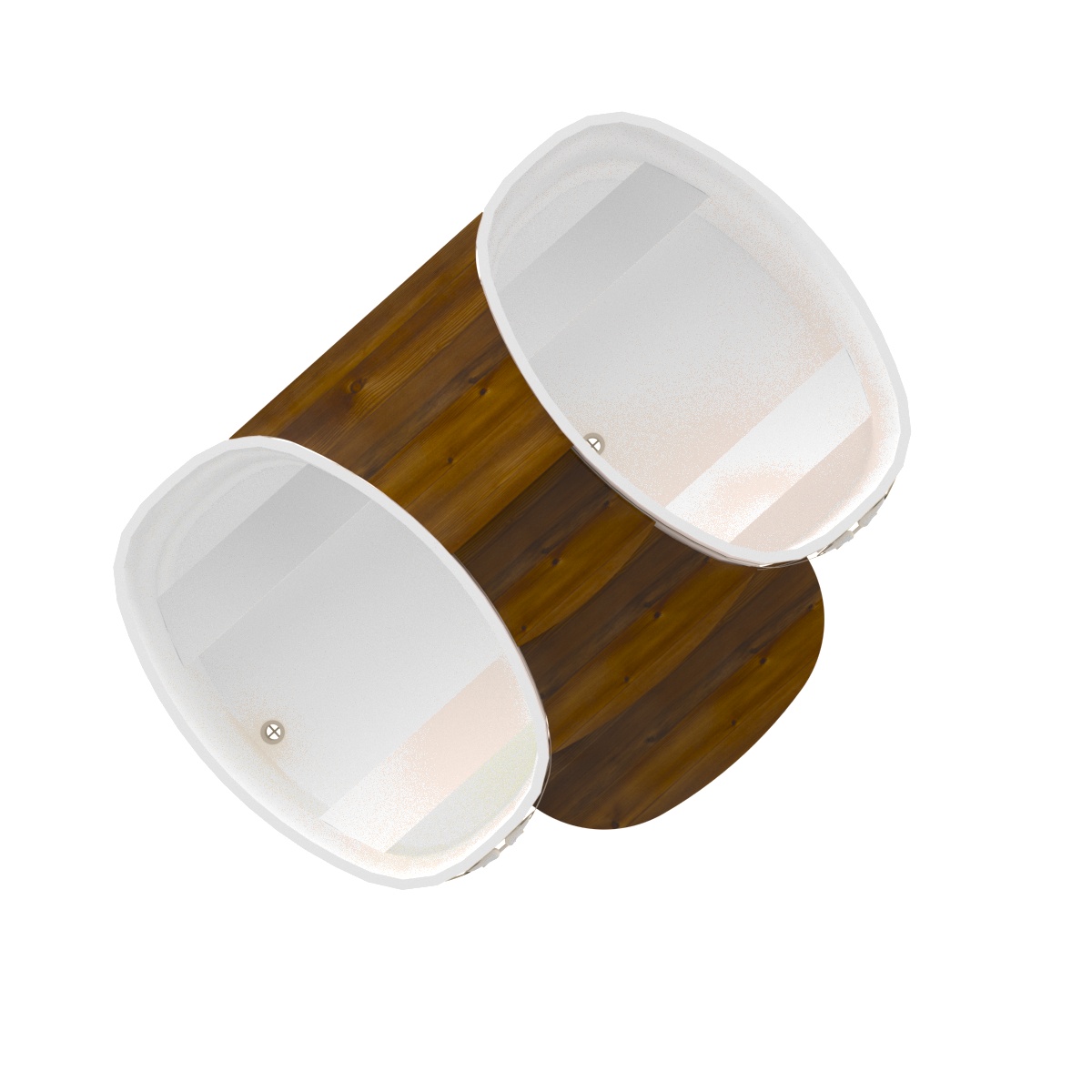 2331 Подиум на 2 купели 0,76х1,16 Рустик морёный Alyarus  - Вид №2