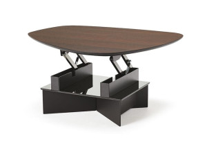 Деревянный журнальный столик с регулируемой высотой