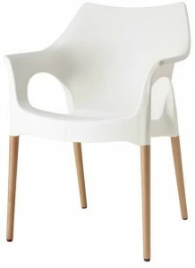 SCAB DESIGN Штабелируемый стул из технополимера с подлокотниками