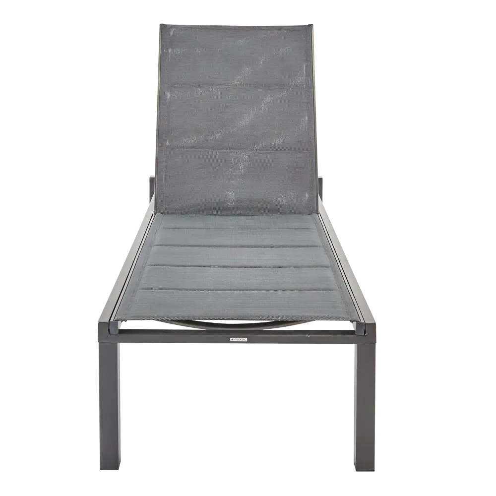 Шезлонг Naterial Aquila II 200x36x75 см алюминий/текстилен серый STLM-2204471 - Вид №3