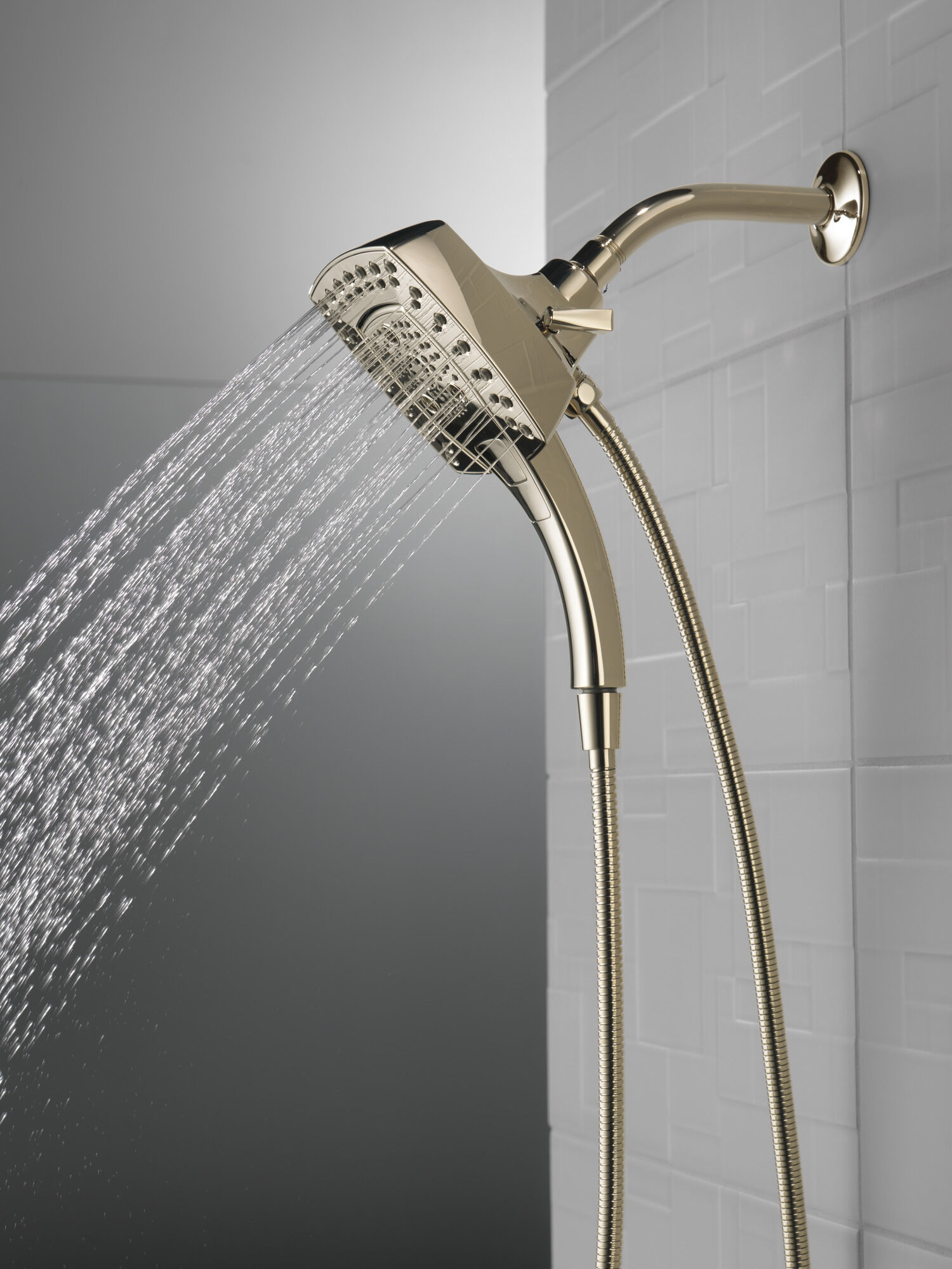 58474-PN H2Okinetic® In2ition® Душ два в одном с 5 настройками Delta Faucet Universal Showering Полированный никель  - Вид №15