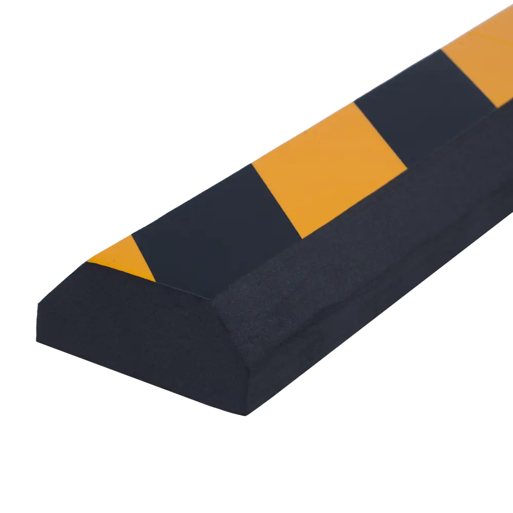 Демпфер для стен Standers мягкий, 50x7 см, цвет чёрный/жёлтый, 2 шт STLM-2140601