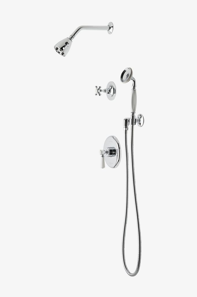 HGSP07 Душевой комплект Highgate с балансировкой давления, душевой лейкой 2 3/4 дюйма, ручным душем и перекрестной перекрестной ручкой. Waterworks 