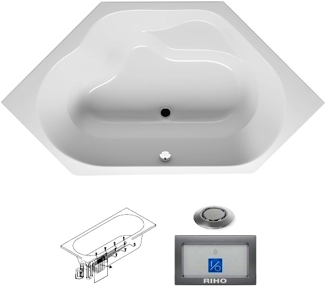 BA4800500000000_top1 Ванна Riho Winnipeg Santreyd - Вид №1