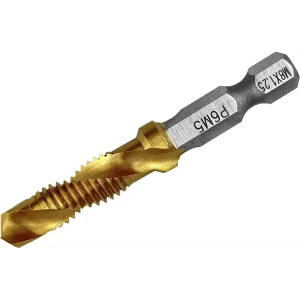 Сверло-метчик VERTEXTOOLS Р6М5 6,8×58 мм для металла с шестигранным хвостовиком 89363233