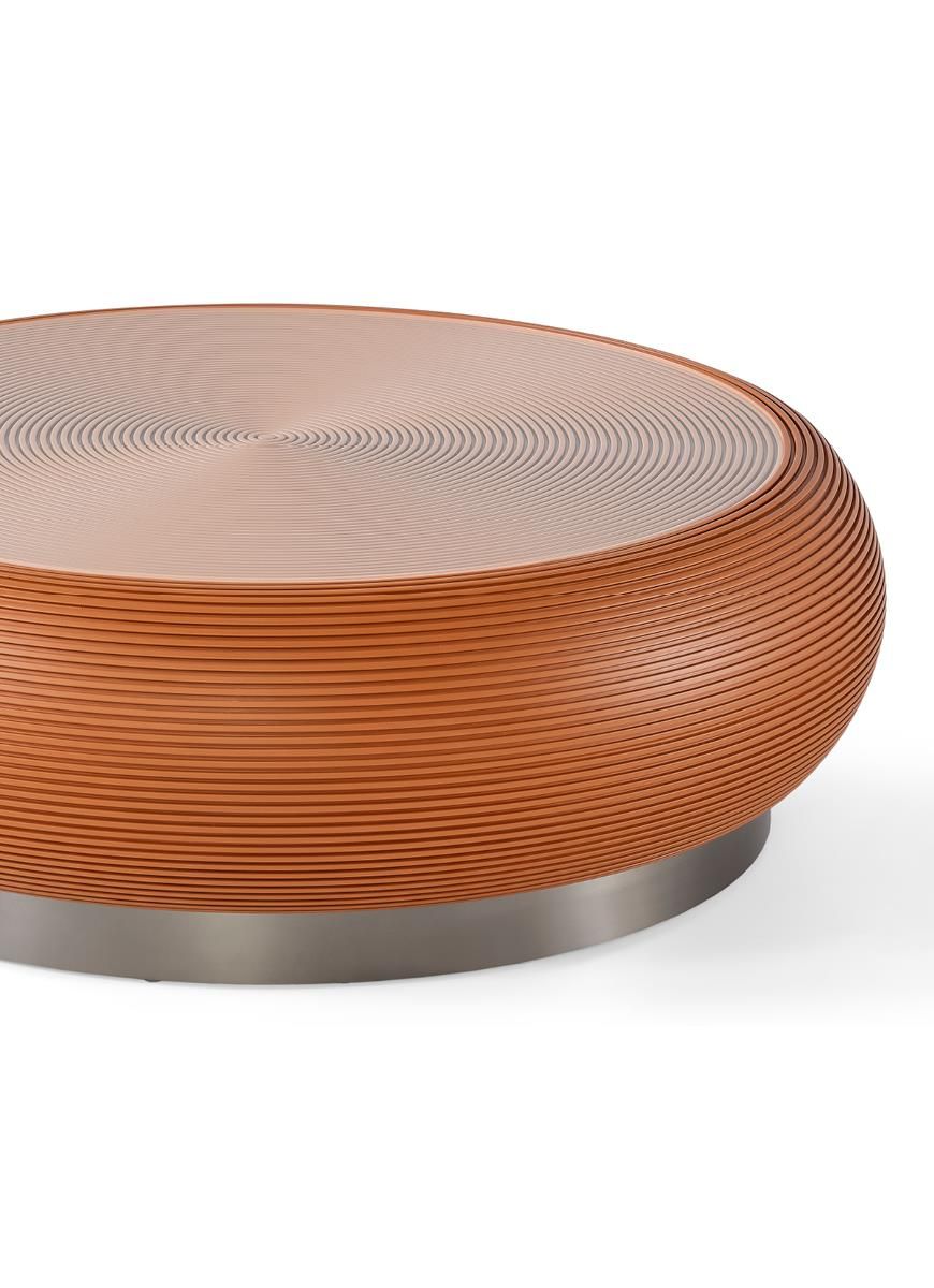 Деревянный круглый низкий журнальный столик Mobi TUMBA ARCH-00026603