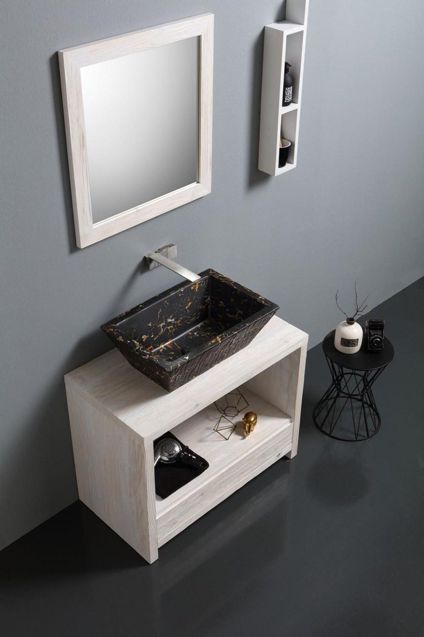 Ptr01r Подвесная раковина настенная овальная Horganica Pietra белая - Вид №24