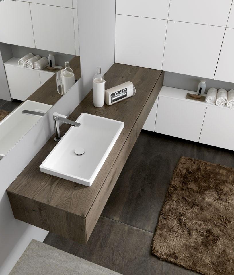 Archeda Тумба под умывальник из дерева подвесная одинарная Tulle sun-id-1351201 - Вид №4