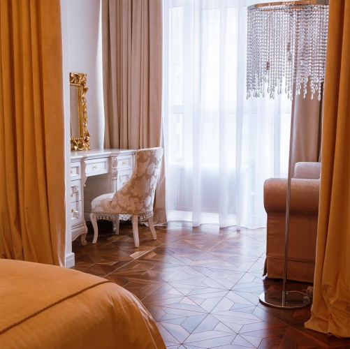 Модульный паркет Da Vinci Yulia Орех Европейский (Грецкий) Натур (Гладкая) 444х444 мм 2600600711 - Вид №7