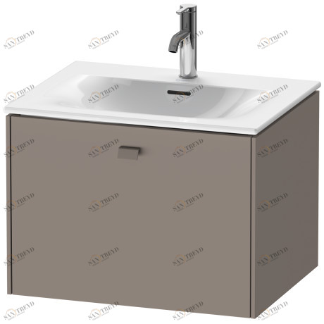 BR421004343 Brioso Тумбочка подвесная Базальт матовый, декор Duravit
