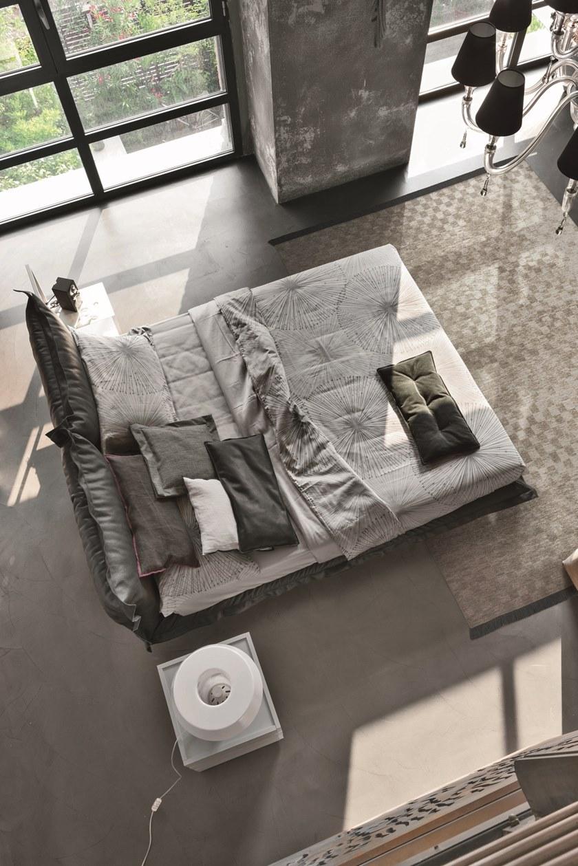 Gruppo Tomasella Двуспальная кровать из ткани с мягким изголовьем sun-id-1472830 - Вид №1