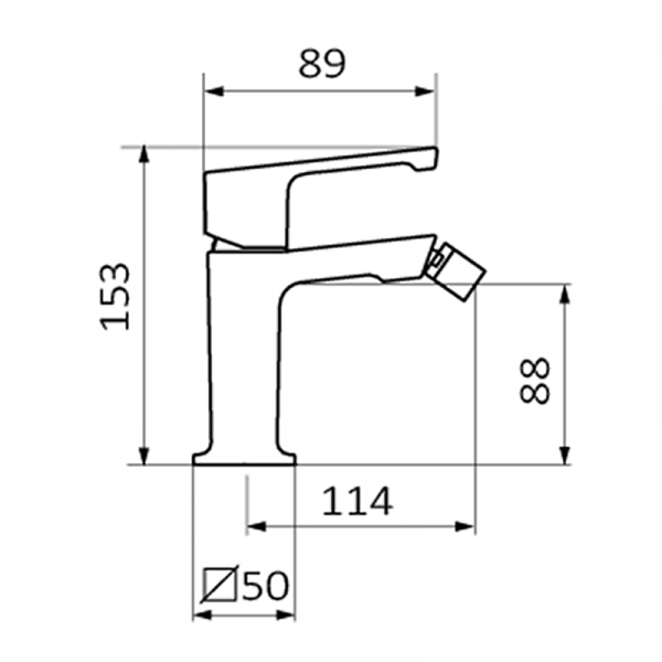 82710820 PREMIUM Хром Биде Смеситель Хром GRB MIXERS JOLIE - Вид №1