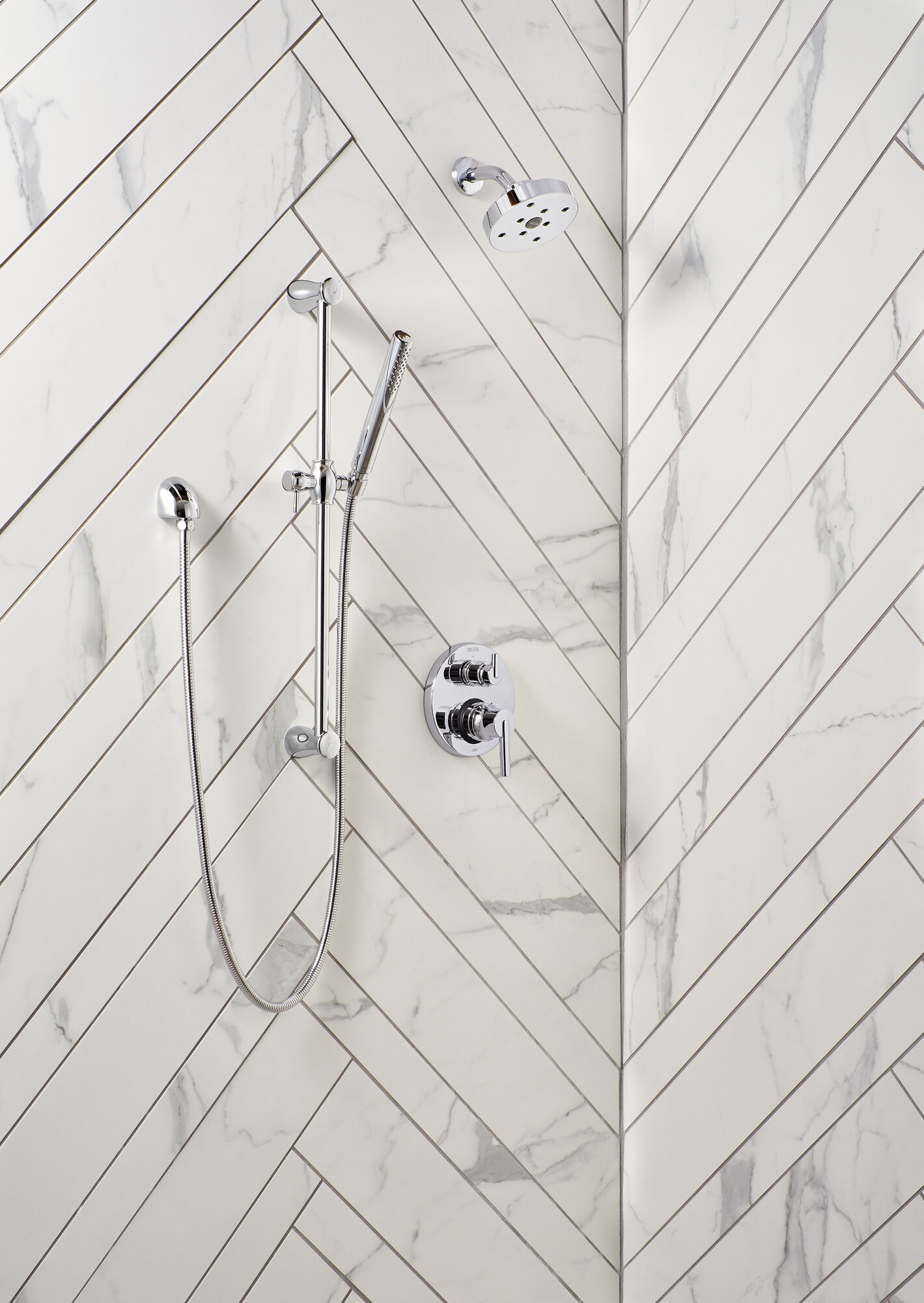 T24859-RB Трим клапана Contemporary Two Handle Monitor® серии 14 со встроенным переключателем на 3 положения Delta Faucet Delta Венецианская бронза - Вид №3