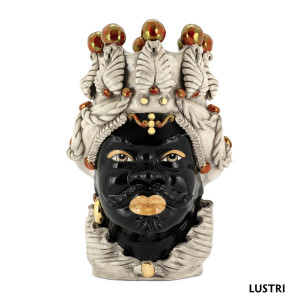 200655-LU ABHIKA ВАЗА МУЖСКАЯ МОРО БОЛЬШАЯ GOLD FINISH