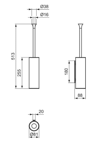 Металлическая щетка для унитаза Ideal Standard La Dolce Vita ARCH-00076845 - Вид №7