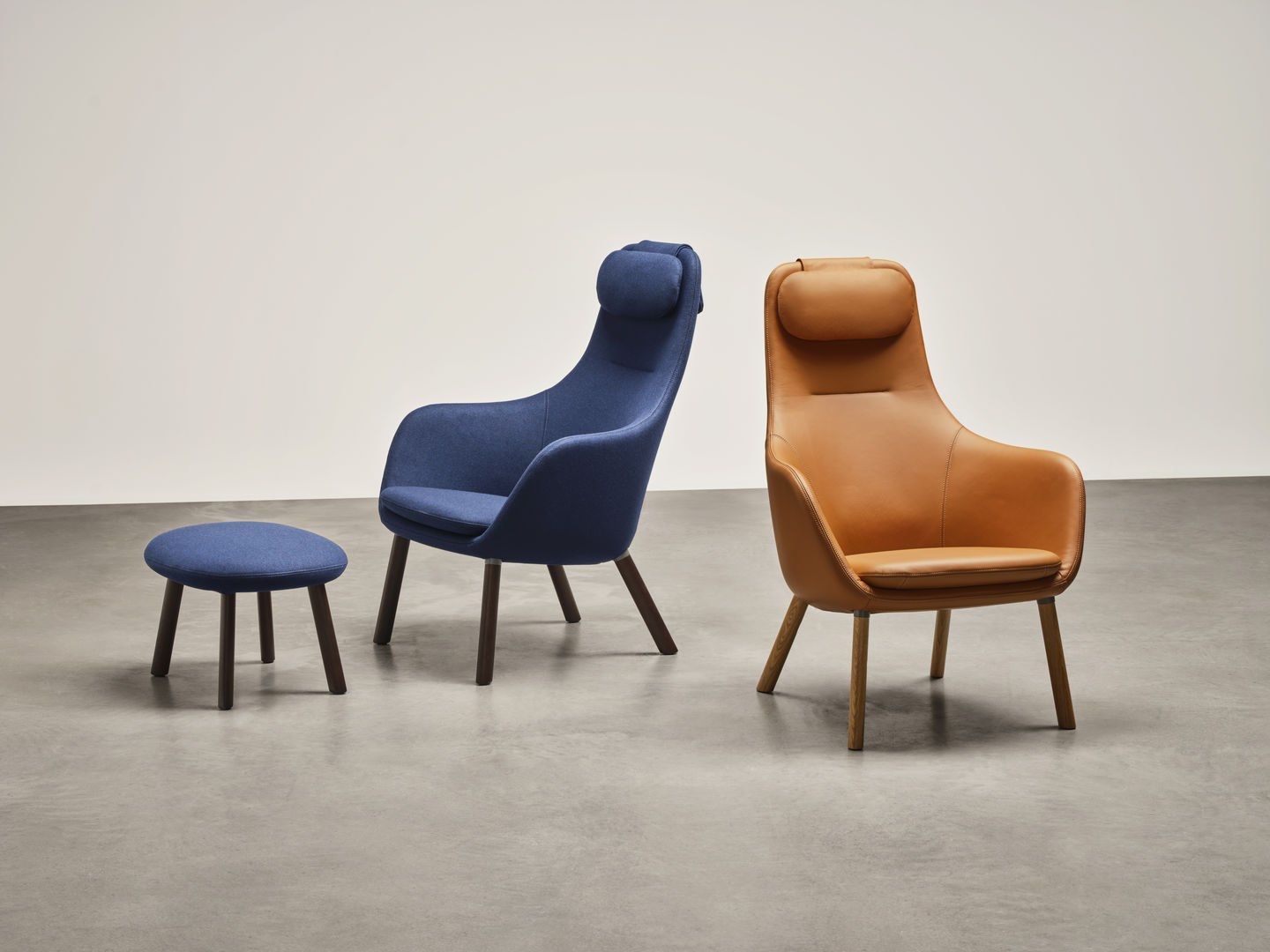 Кожаное кресло с подголовником VITRA HAL Lounge ARCH-00101409 - Вид №17