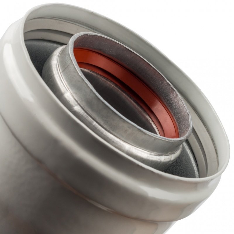 Труба горизонтальная STOUT 60/100  с конденсатосборником SCA6010000102 - Вид №2