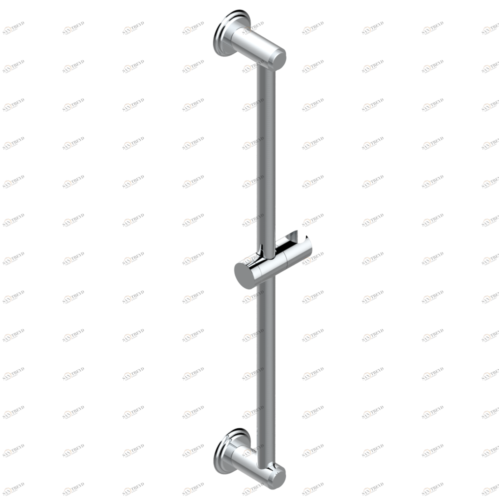 U6B-258 Штанга для душа 60 cм Thg-paris Pétale de Cristal, синий хрусталь Хром U6B 258  A02 CAT.A
