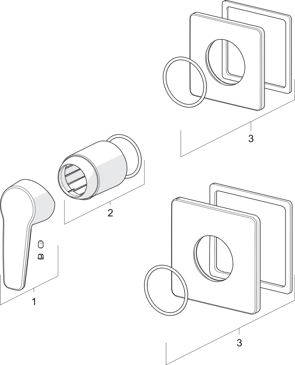 Oras 3985 Панель смесителя для душа 3985 Saga Хром  - Вид №3