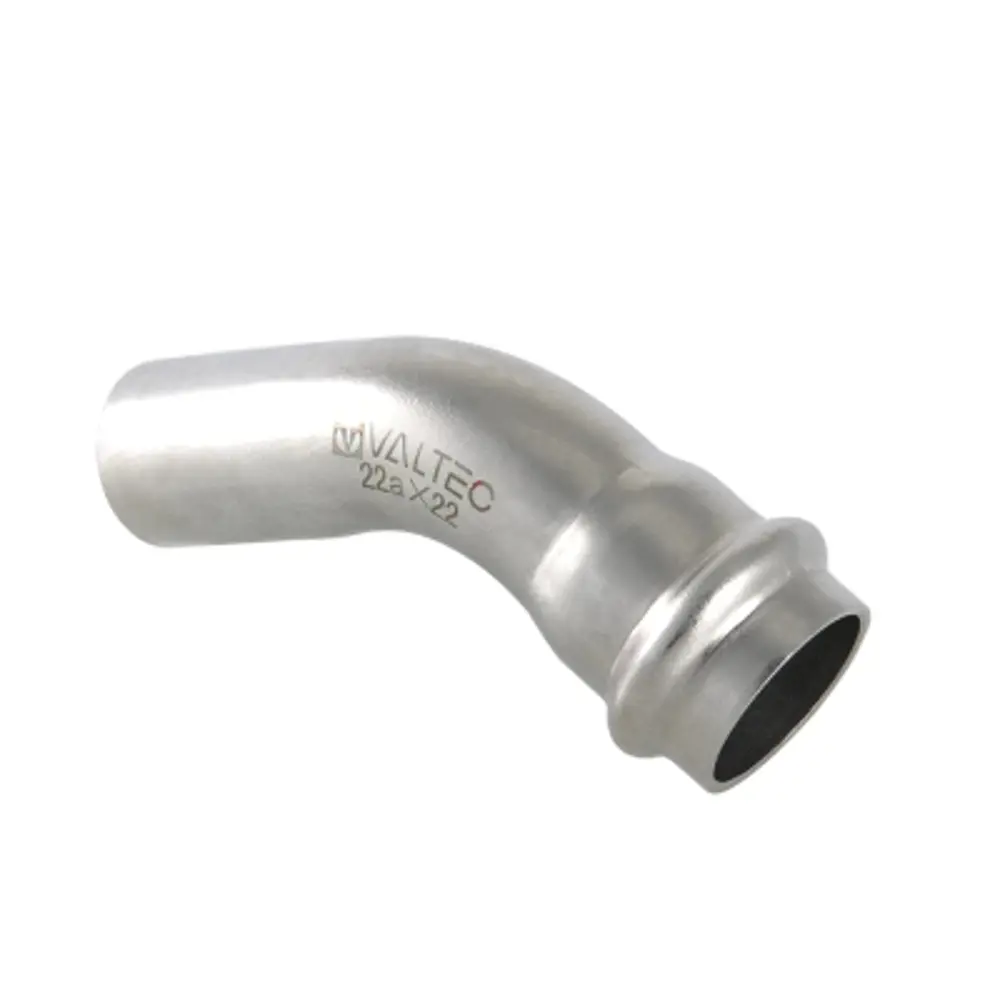 Угольник 90° Valtec наружная резьба 3/4"х18 мм нержавеющая сталь STLM-2200206