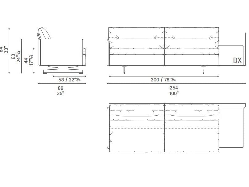 Диван с журнальной стойкой Poltrona Frau коллекция-диваны и кресла ARCH-00101037 - Вид №41