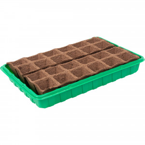 83433673 Набор для рассады с торфяными горшками 36x23 см, 24 ячейки