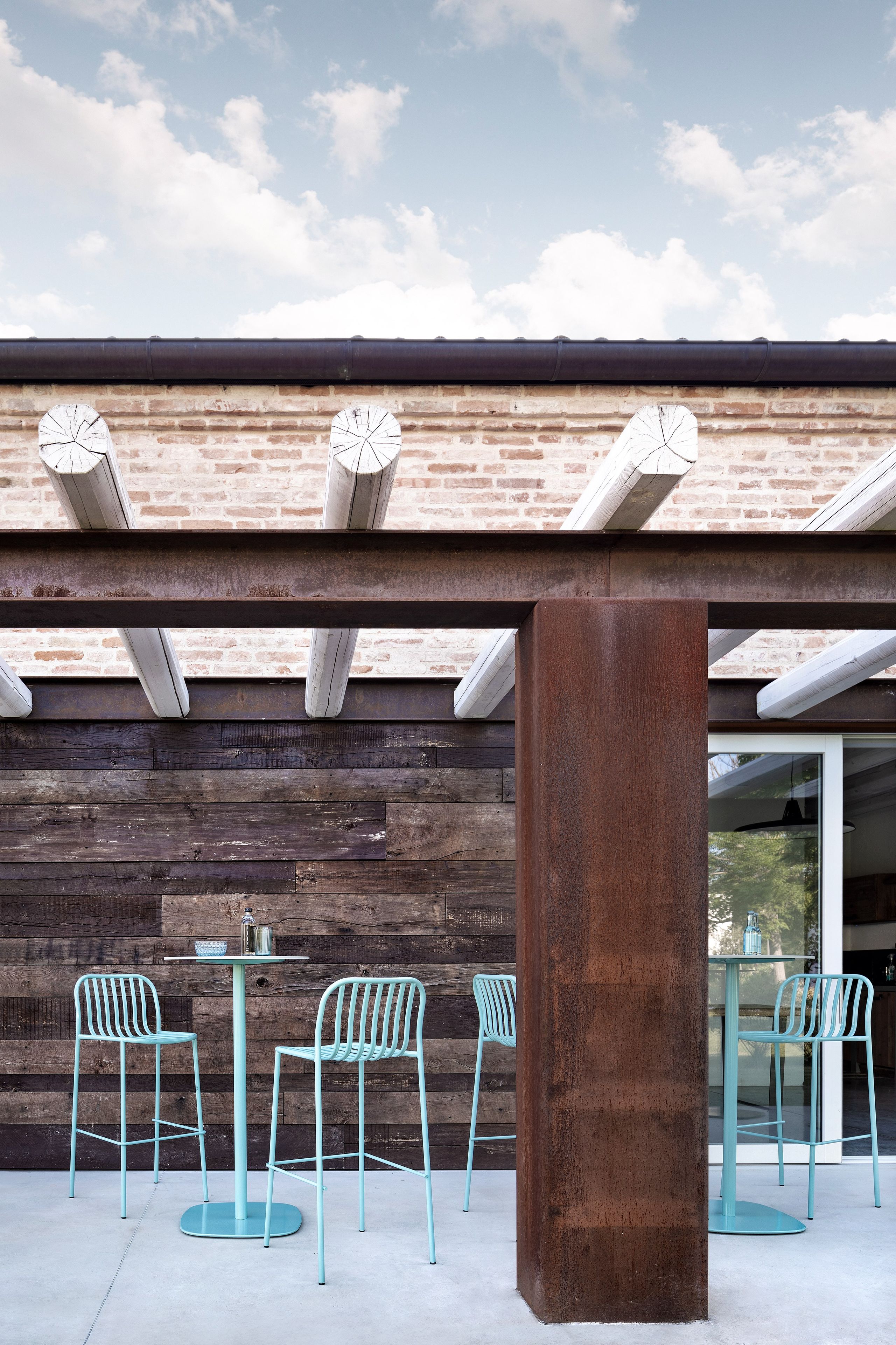 Высокий стул со спинкой TrabA' Metis ARCH-00052880 - Вид №2