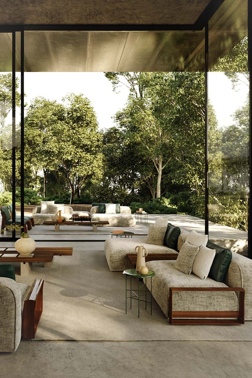 Ткань сад диван Exteta Эльба ARCH-00086973 - Вид №16