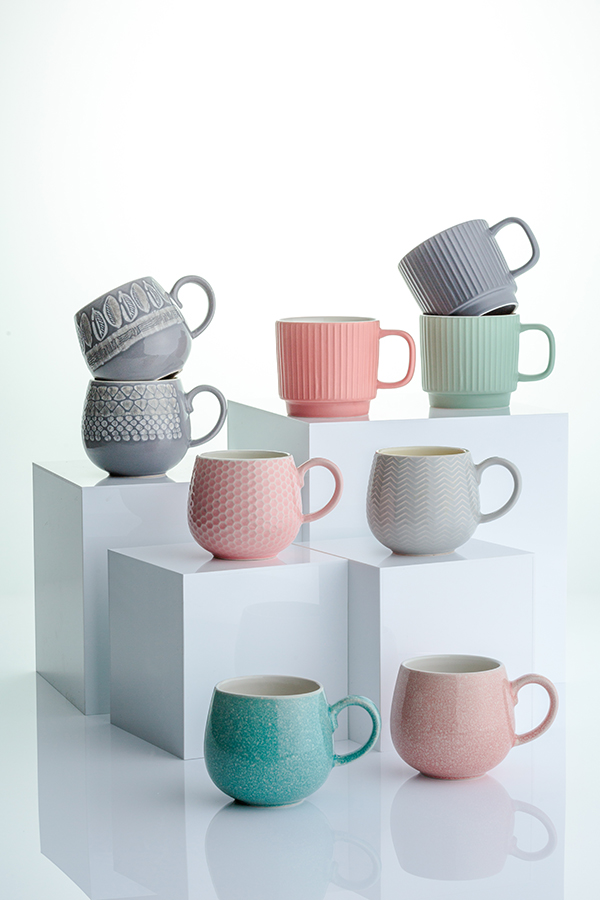 2002.105 Кружка embossed, 350 мл, розовая Mason Cash  - Вид №1