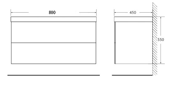 Мебель для ванной BelBagno REGINA-800-2C-SO-RT-BLUM - Вид №3