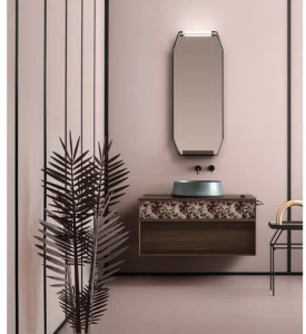 Cerasa Шкафчик для ванной с тканевыми фасадами Des