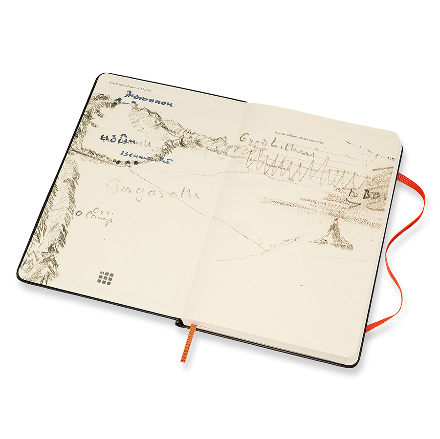 Блокнот Moleskine LORD OF THE RINGS Mt. Doom Large 130х210мм 240стр. линейка твердая обложка черный 1127143 - Вид №2