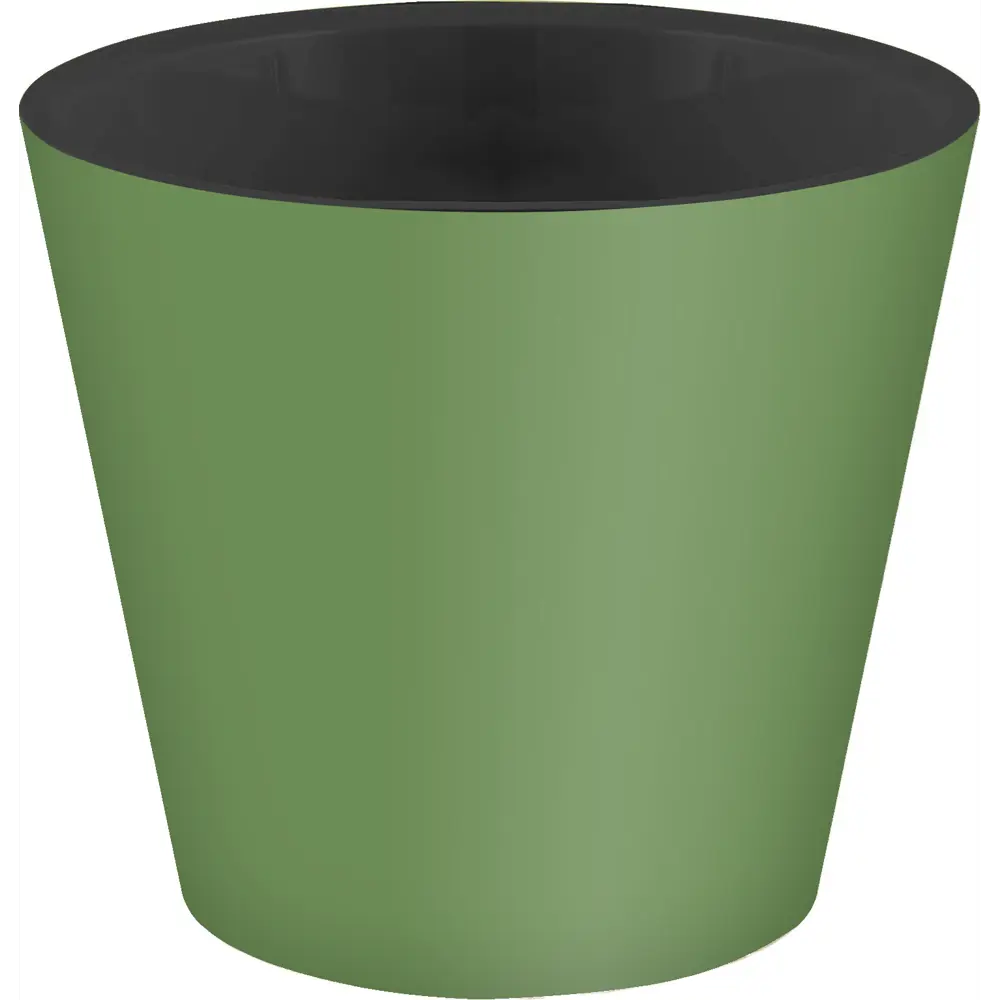 Горшок цветочный Ingreen London ø33 h30.5 см v16 л пластик оливковый Santreyd STLM-2172090