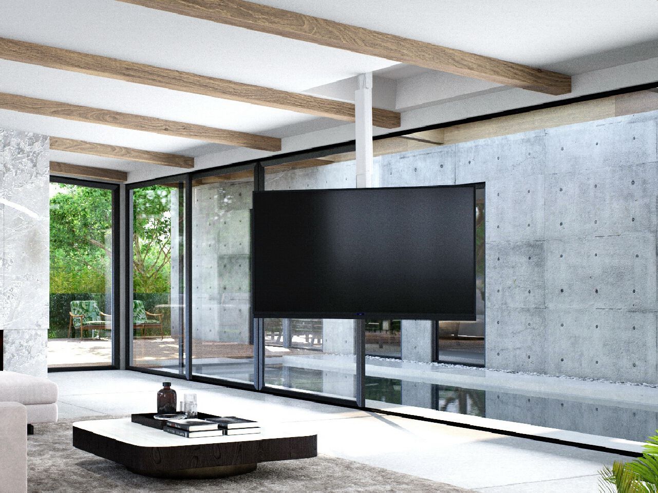 Потолочная подставка для телевизора с электроприводом Maior ARCH-00066149