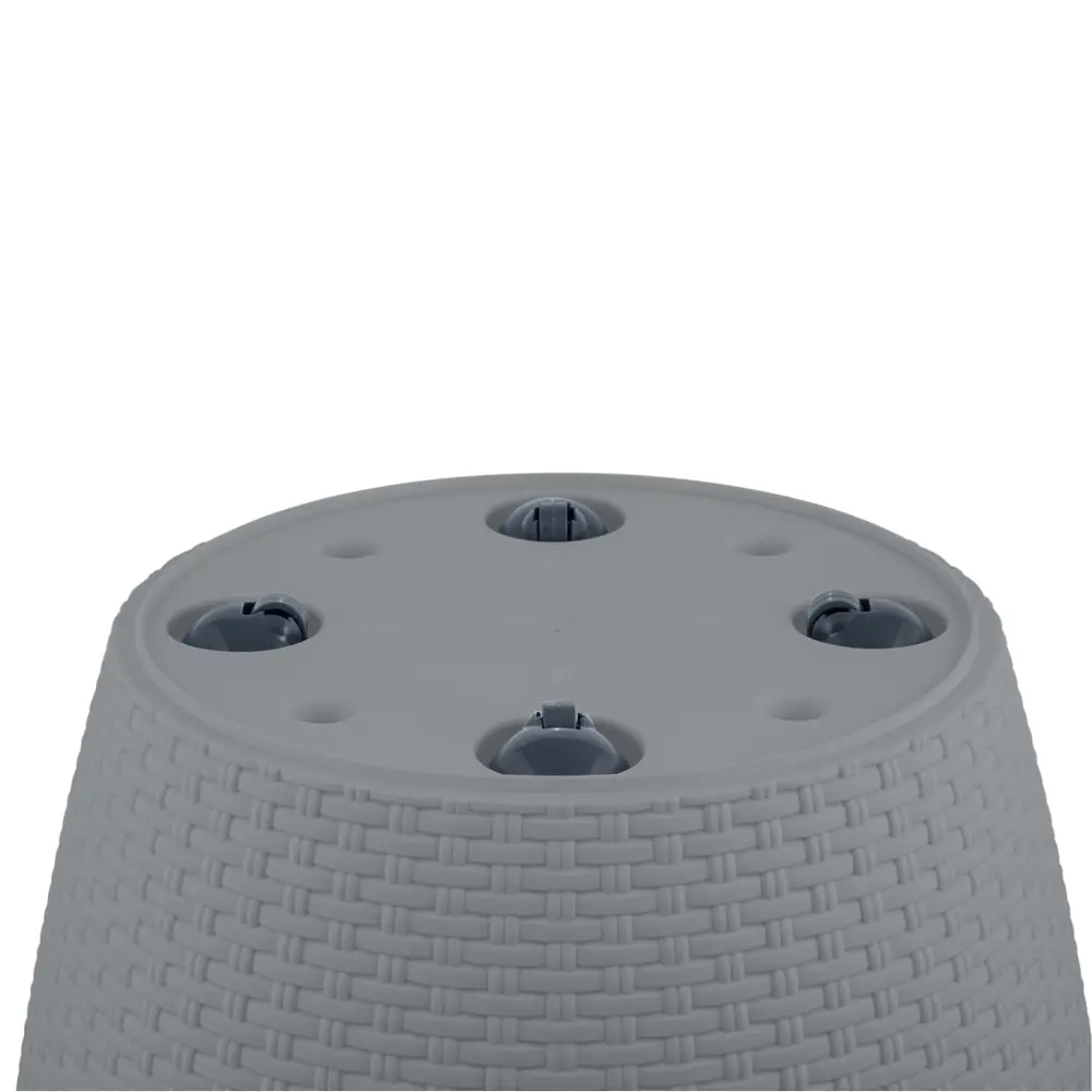 Кашпо для цветов Ingreen Rattan Ø50 27 л вулканический серый STLM-2208576 - Вид №3