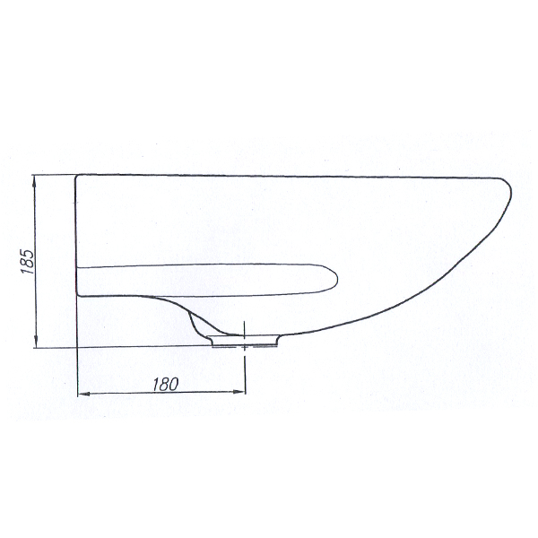 1015126 Подвесная раковина настенная круглая Лобненский Стройфарфор  белая  - Вид №1