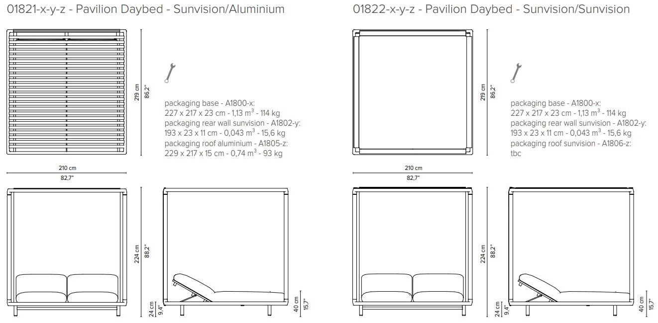 TRIBÙ Деревянная грядка с балдахином Pavilion sun-id-1479731 - Вид №7
