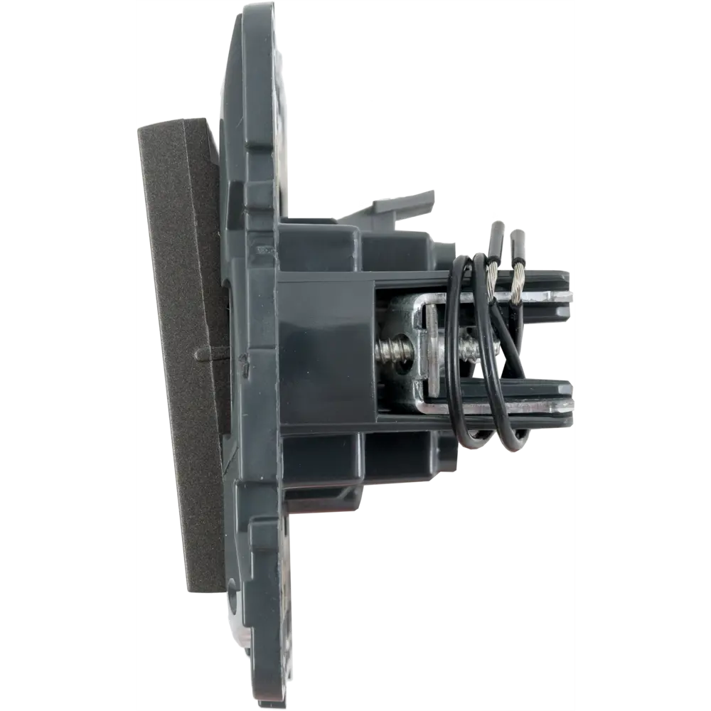 Выключатель одноклавишный с подсветкой/индикацией - Legrand Structura - 10А 250В безвинтовые зажимы - магнезиум STLM-2082306 - Вид №3