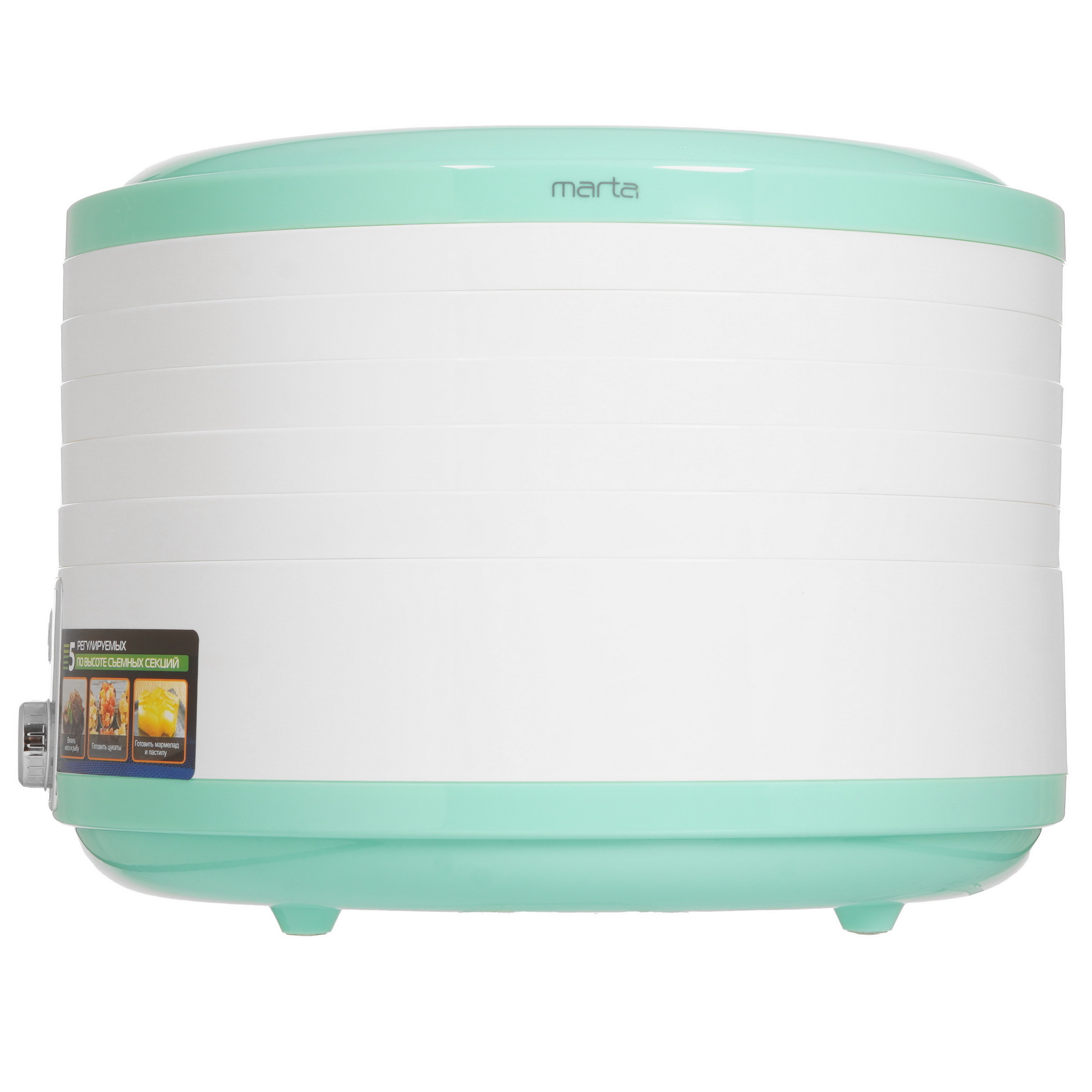 9058632 Сушилка для овощей и фруктов MARTA MT-1953 зеленый STDN-0005952 - Вид №2