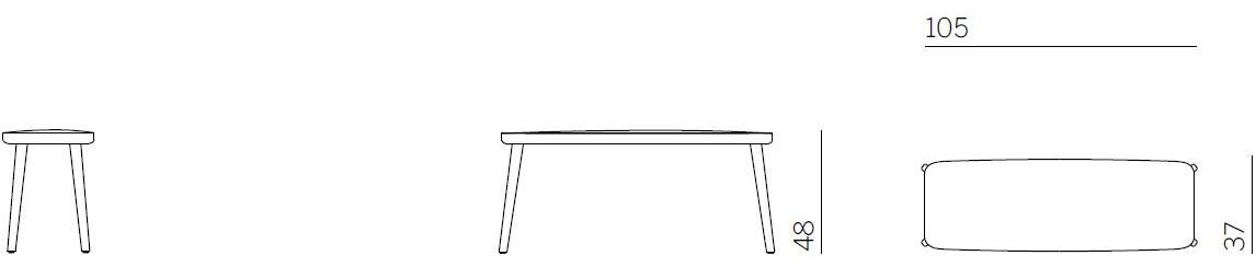 Montis Скамейка из ткани Back me up sun-id-1388844 - Вид №4