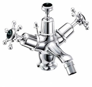 Смеситель для биде на 1 отверстие с донным клапаном [BI13 BLA]  Burlington T15-QT BLA, T3 BLA