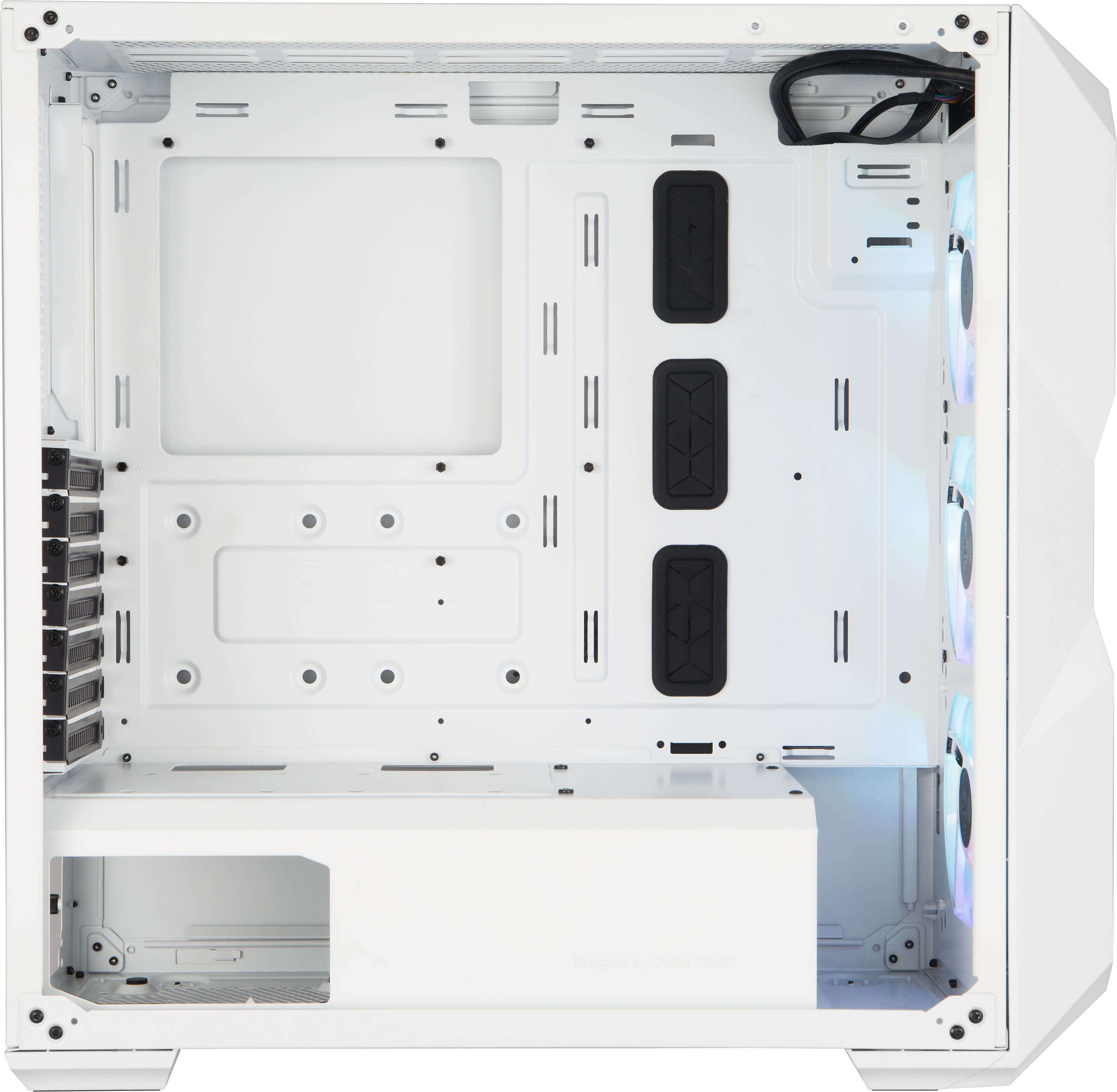 MCB-D500D-WGNN-S01 masterbox td500 mesh white, usb3.0x2, 3x120 argb fan, white, atx, w/o psu Cooler Master Cooler Master MasterBox Santreyd  - Вид №3