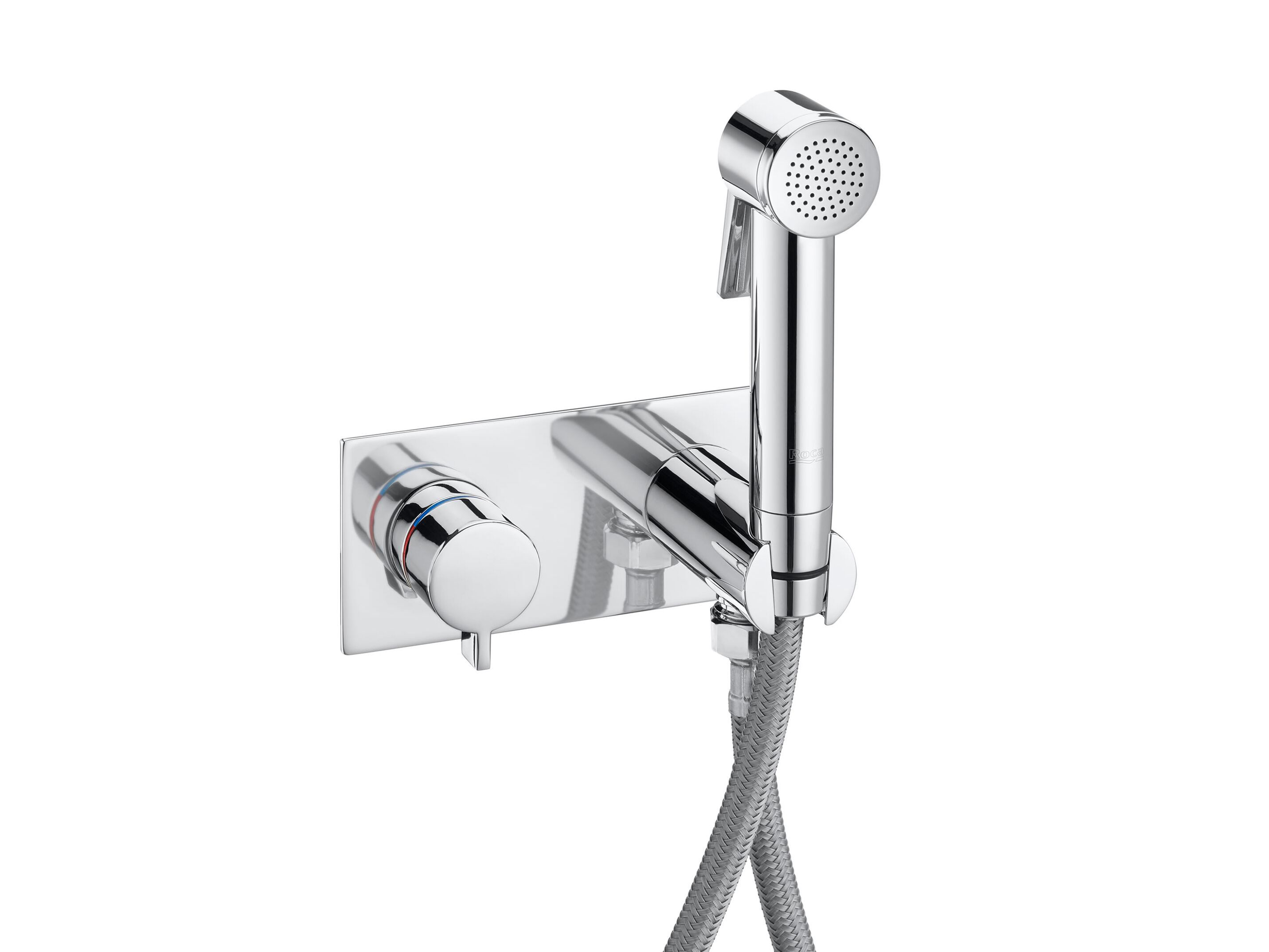 Настенный смеситель для биде с подачей шланга с ручным душем Roca BE FRESH 5B9361C00 ARCH-00133754 - Вид №1