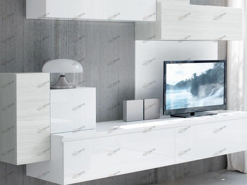 Cucine Lube Настенная модульная лакированная стенка для хранения вещей Essenza sun-id-1383145