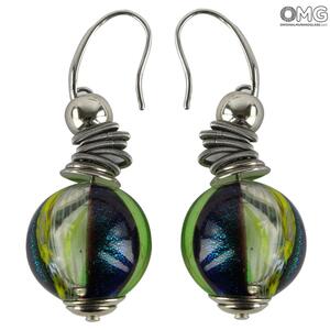 4665 ORIGINALMURANOGLASS Серьги Персия - муранское стекло OMG 1 см