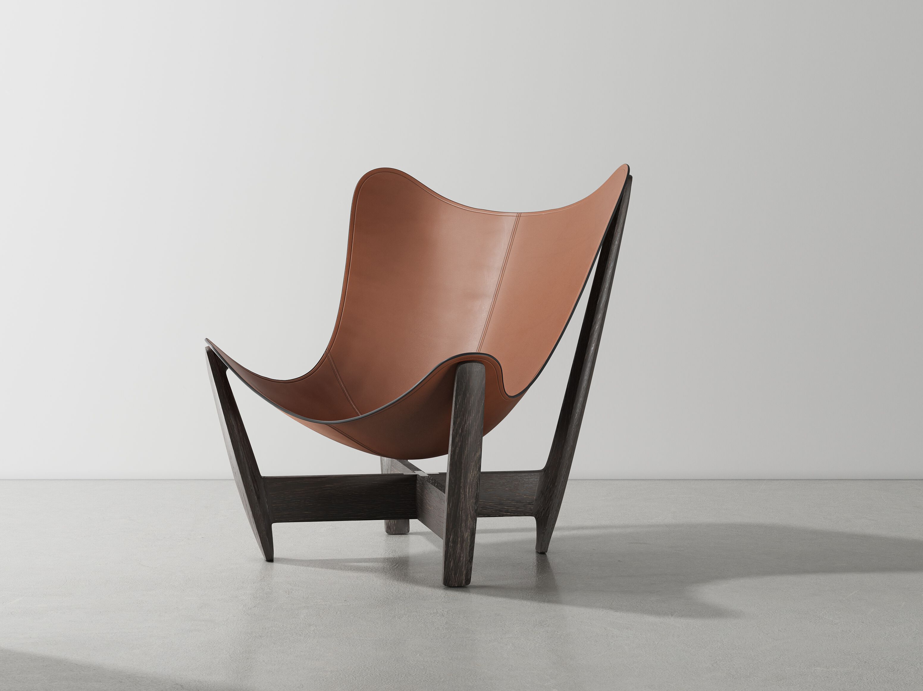 Кожаное кресло без подлокотников District Eight Buom ARCH-00084462