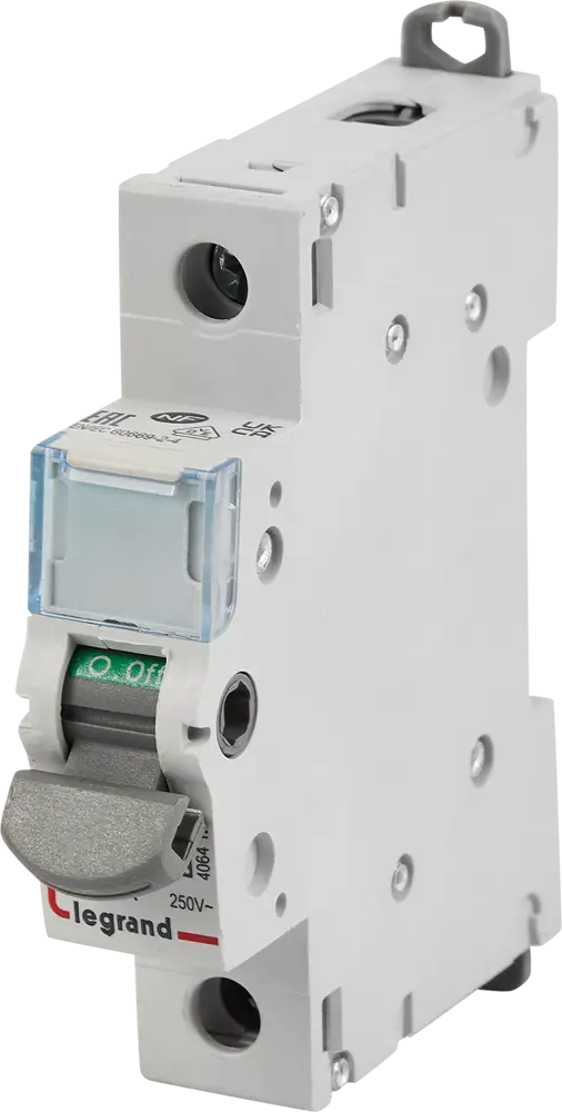 Автоматический выключатель Legrand DX³ 1P 63А для надежной защиты сети 85118874