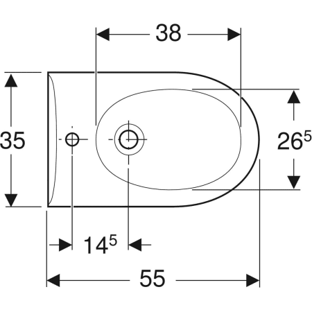 233040000 Подвесное биде Geberit Renova Geberit  - Вид №2