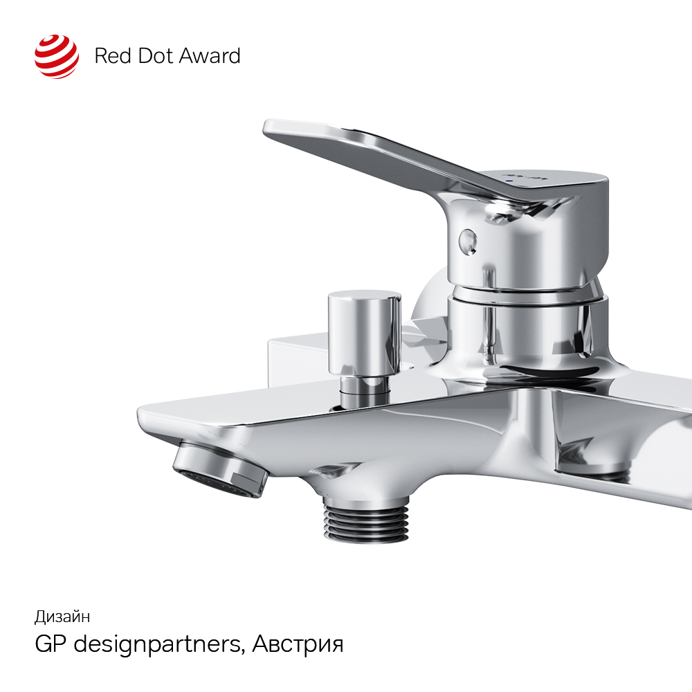 F85A10000 смеситель для ванны и душа излив 164 мм хром шт AM.PM X-Joy  - Вид №8